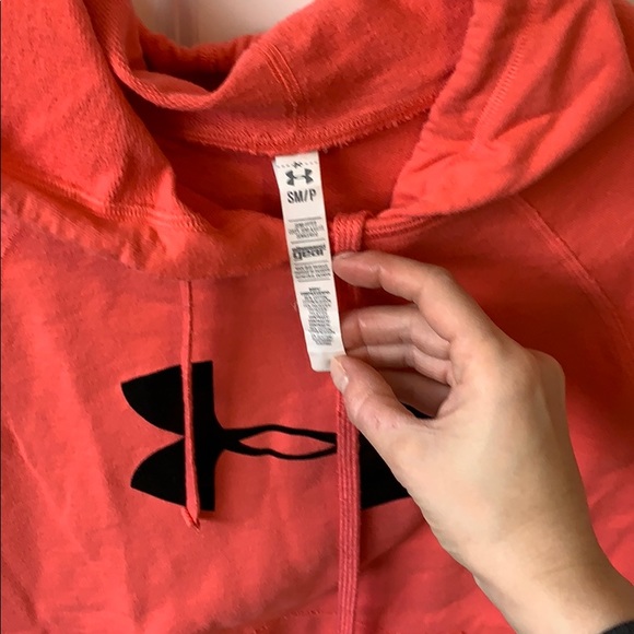 Under Armour Hoodie, pink. Size Small EUC - Picture 2 of 8